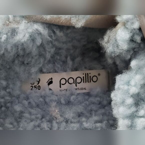 NWT Birkenstock Papillio Arizona Big Buckle Teddy Faded Aqua - Picture 10 of 10